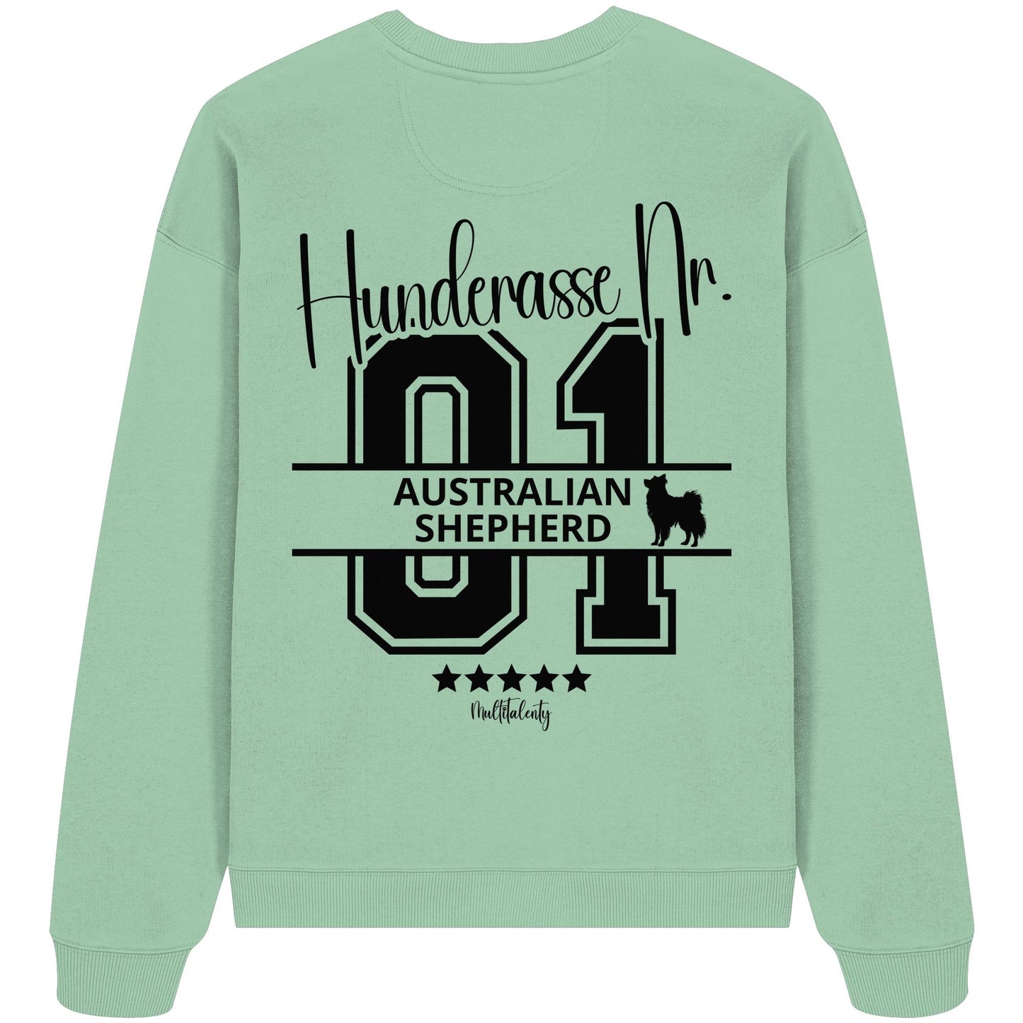 Nr. 01 Australian Shepherd - Organic Oversize Sweatshirt