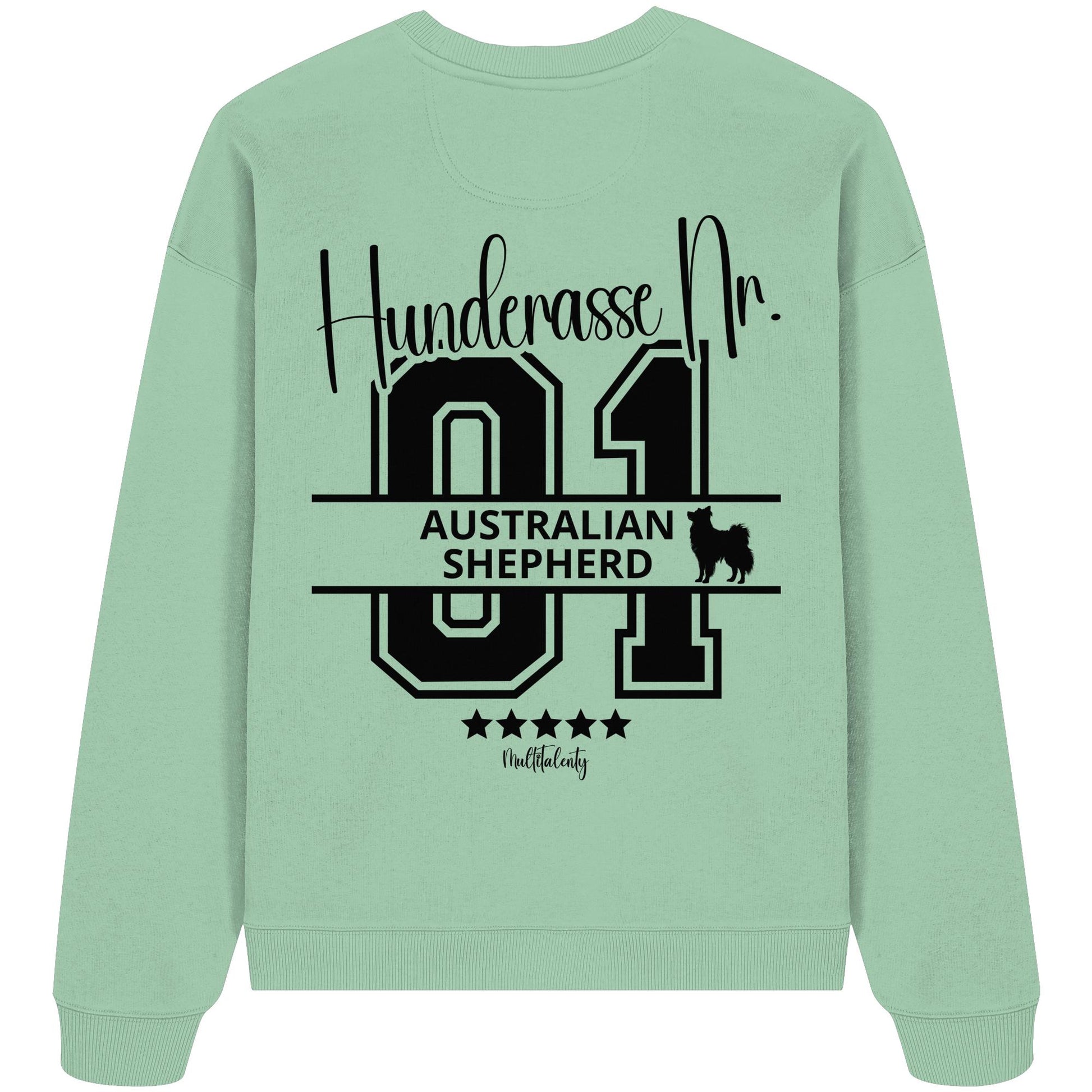 Nr. 01 Australian Shepherd - Organic Oversize Sweatshirt