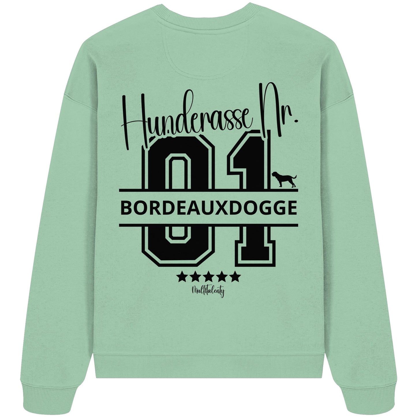 Nr. 01 Bordeauxdogge - Organic Oversize Sweatshirt