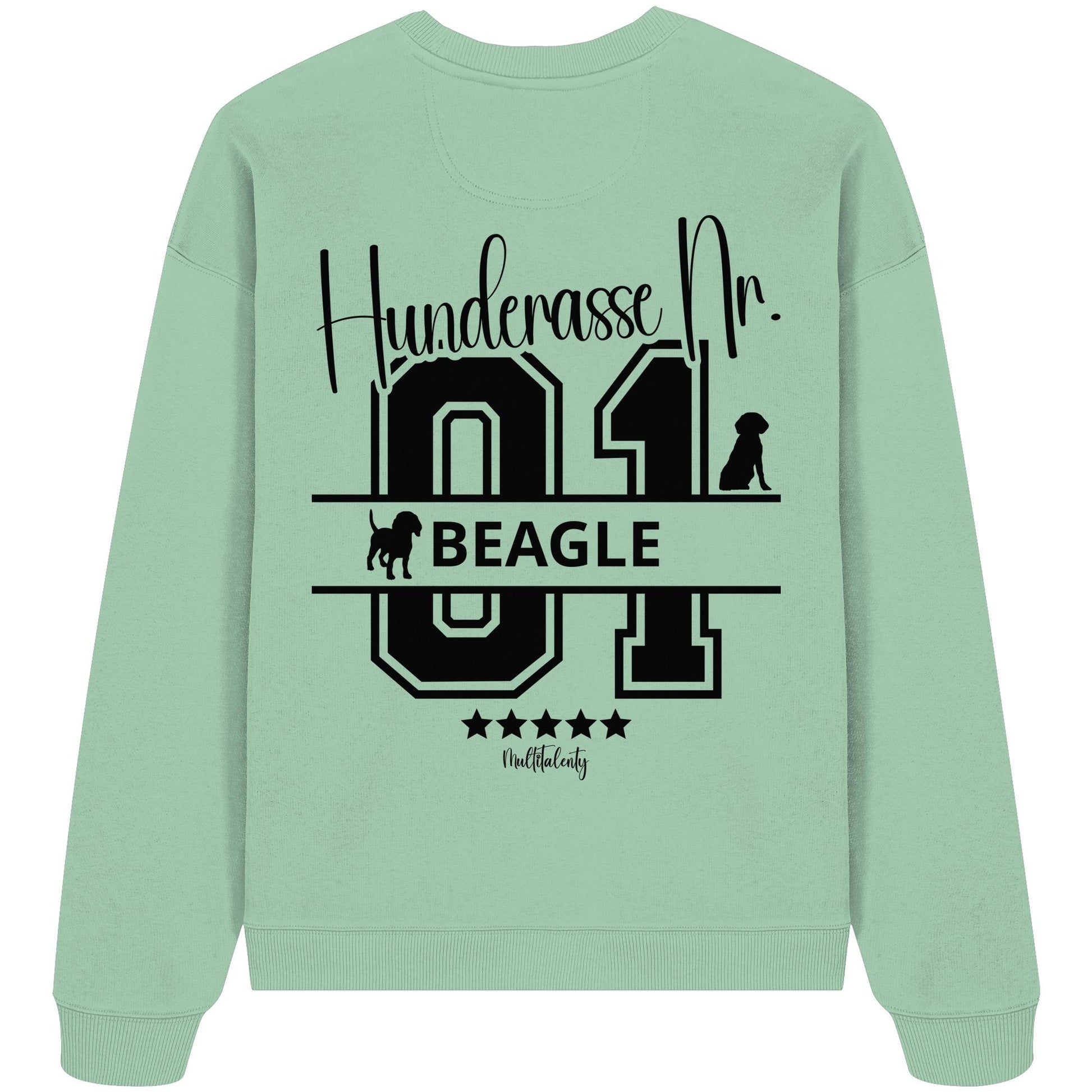 Nr. 01 Beagle - Organic Oversize Sweatshirt
