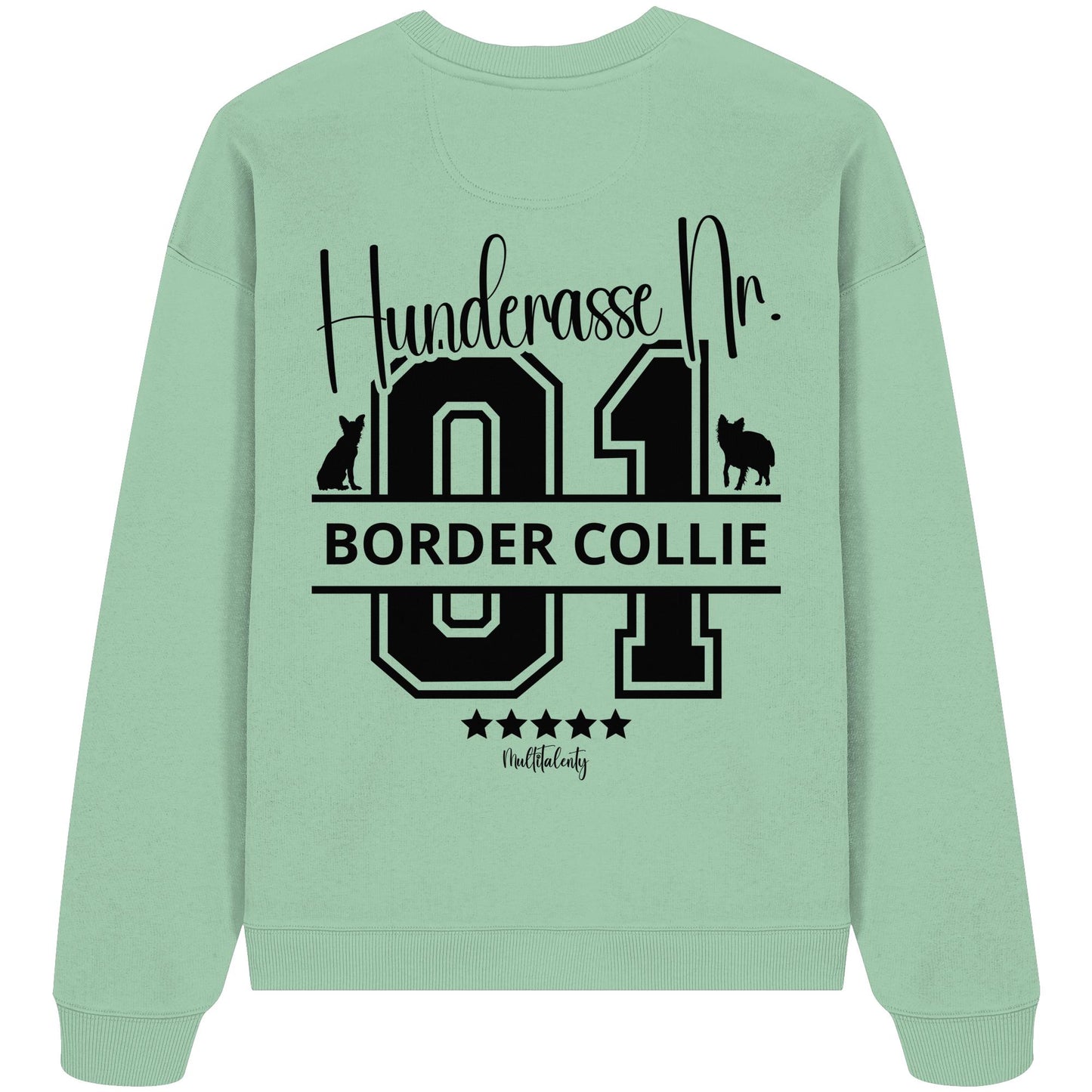 Nr. 01 Border Collie - Organic Oversize Sweatshirt