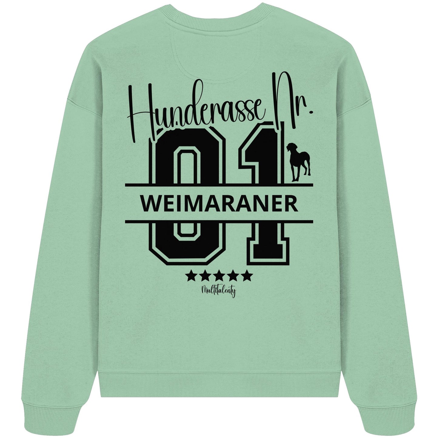 Nr. 01 Weimaraner - Organic Oversize Sweatshirt