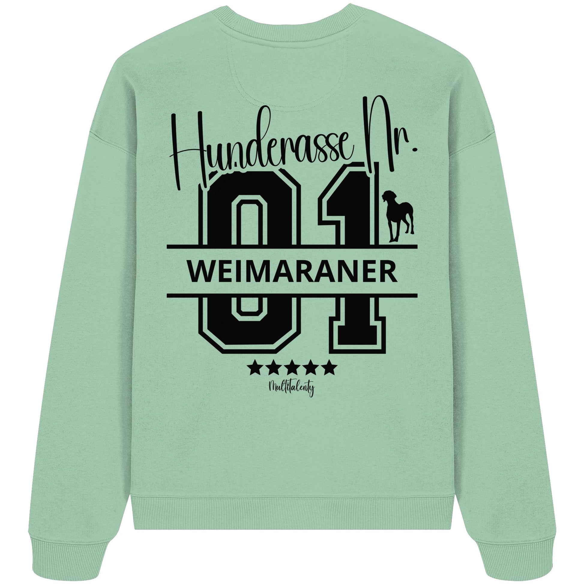 Nr. 01 Weimaraner - Organic Oversize Sweatshirt