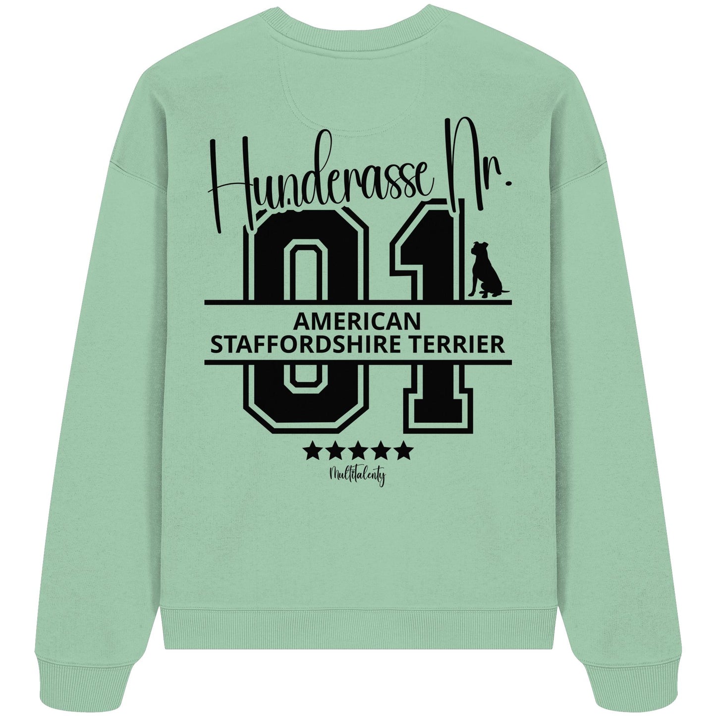 Nr. 01 American Staffordshire Terrier - Organic Oversize Sweatshirt