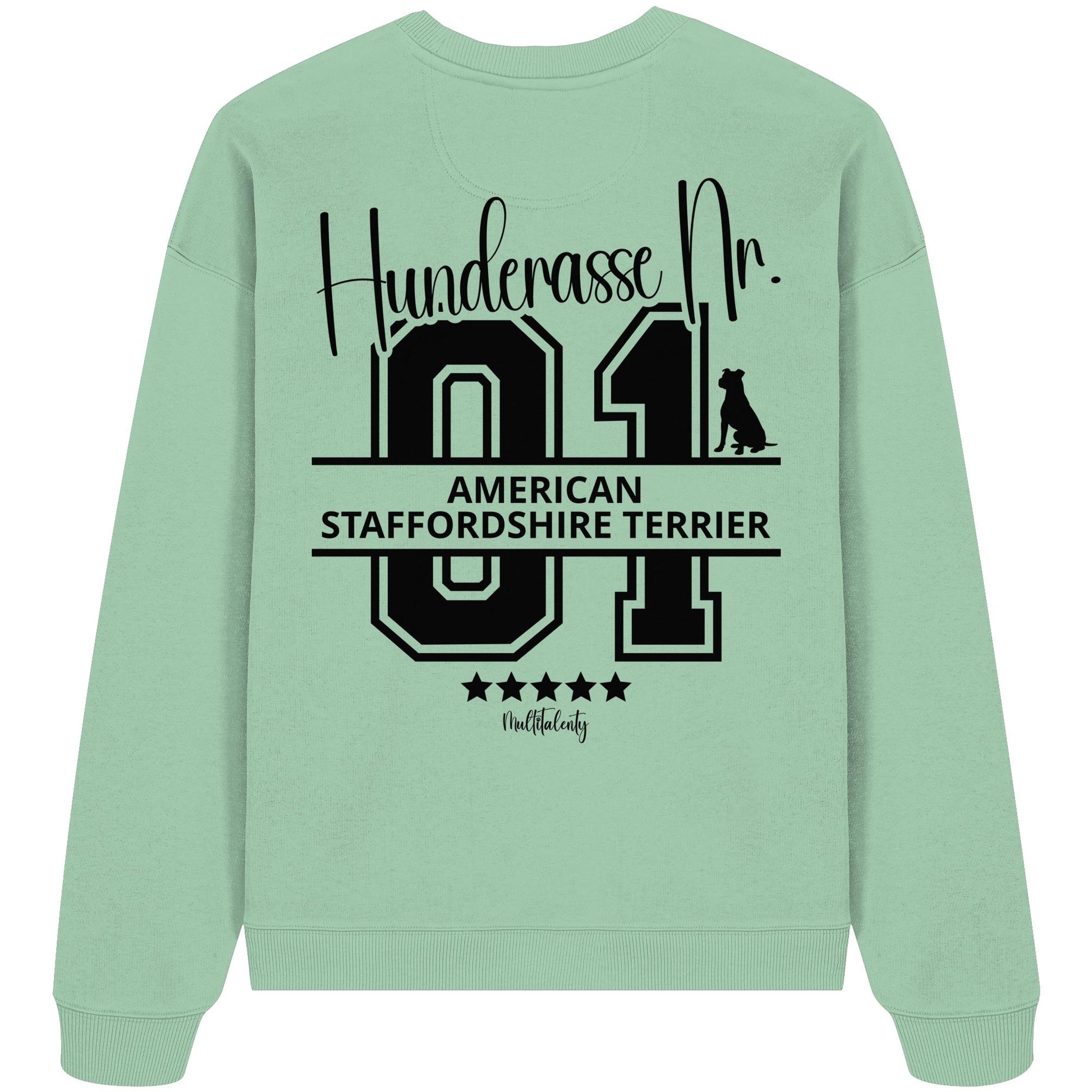 Nr. 01 American Staffordshire Terrier - Organic Oversize Sweatshirt