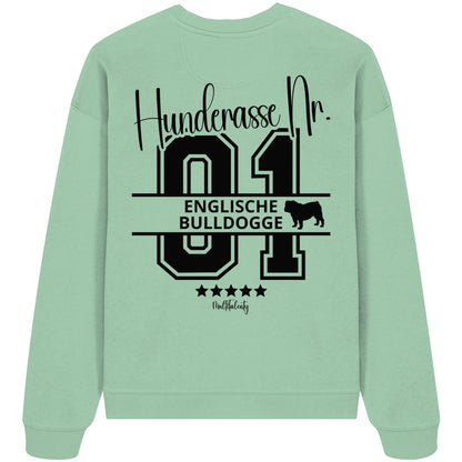 Nr. 01 Englische Bulldogge - Organic Oversize Sweatshirt