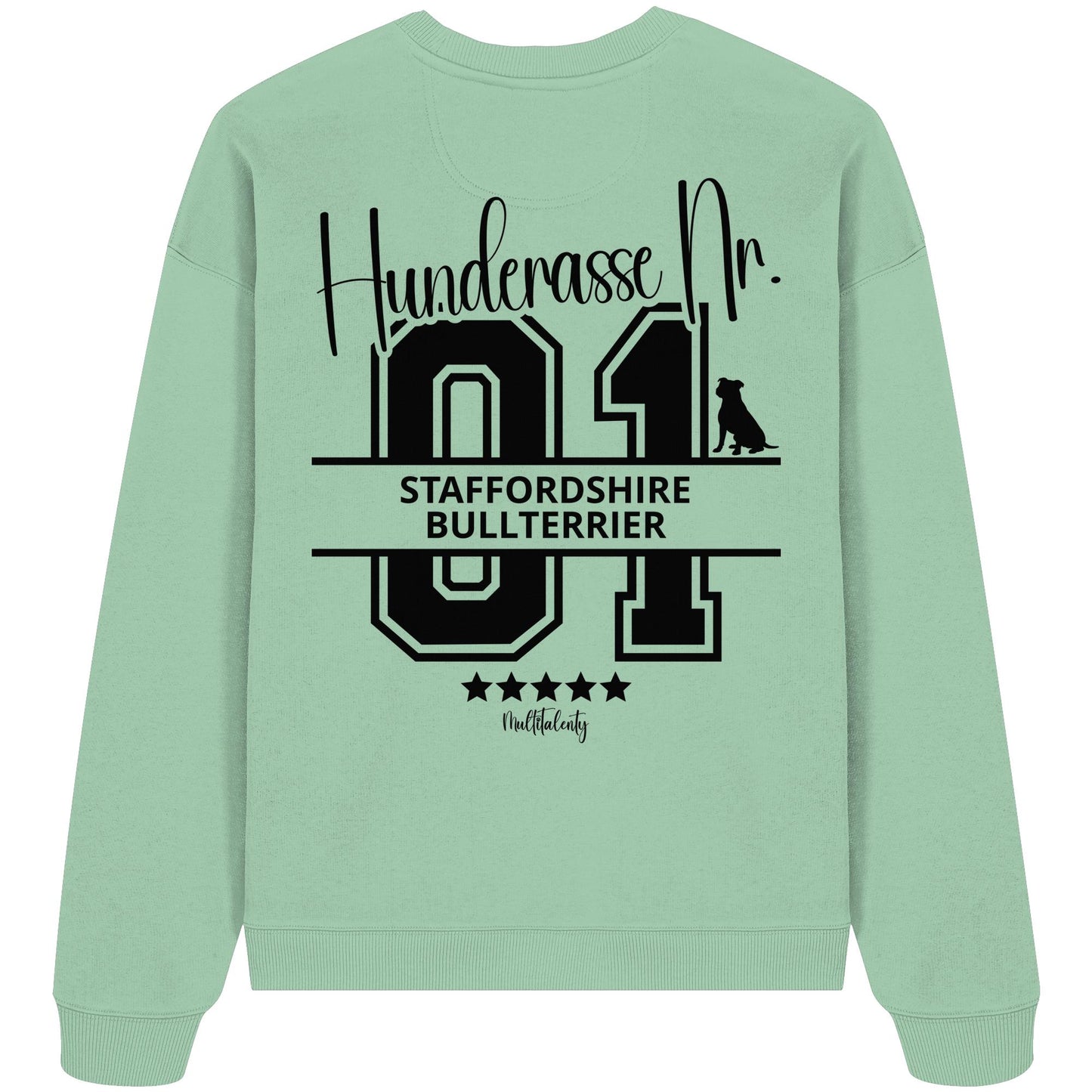 Nr. 01 Staffordshire Bullterrier - Organic Oversize Sweatshirt