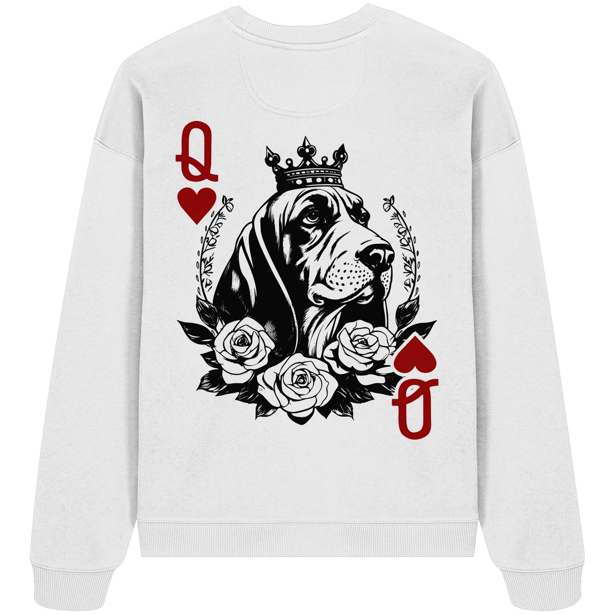 Herzkönigin Basset Hound - Organic Oversize Sweatshirt