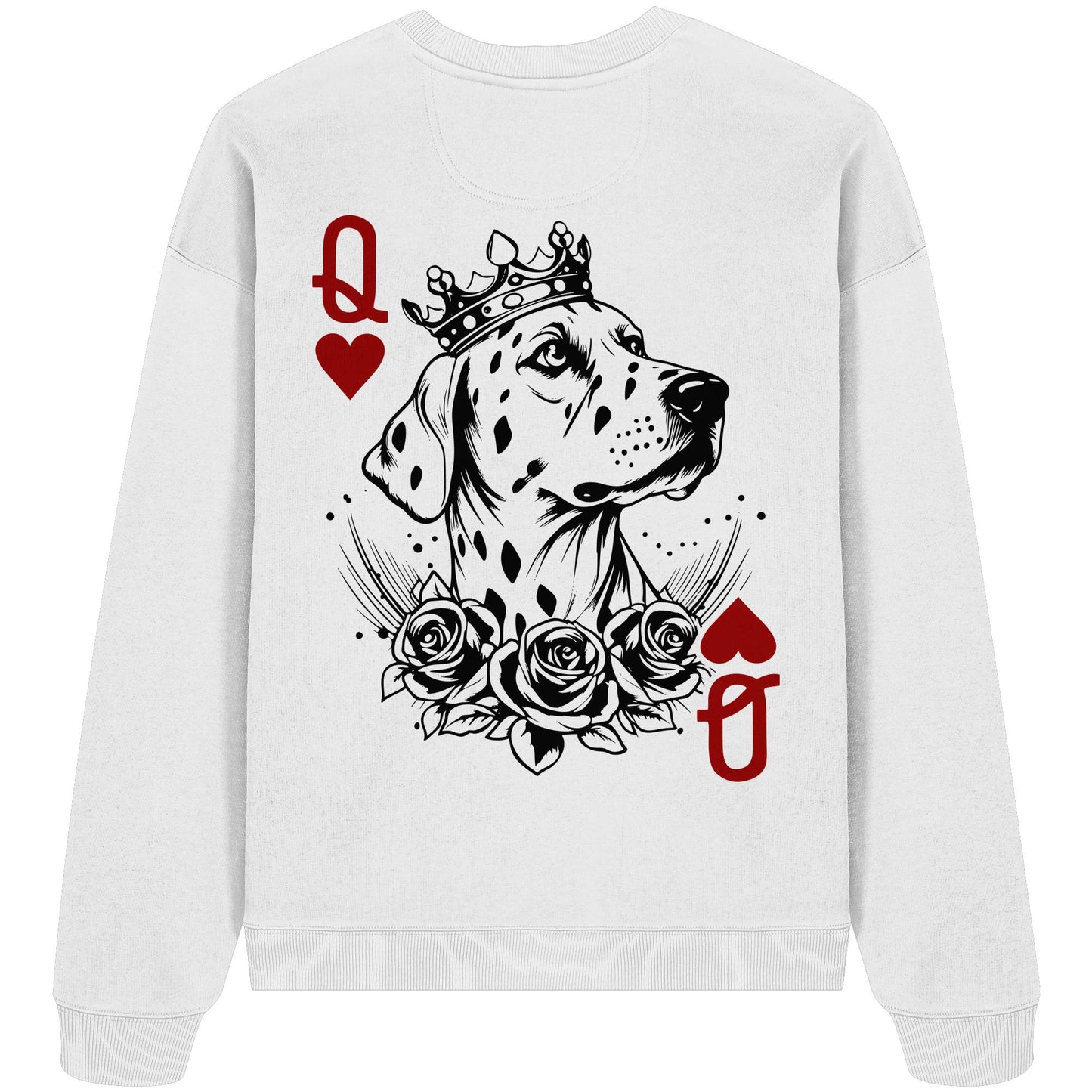 Herzkönigin Dalmatiner - Organic Oversize Sweatshirt
