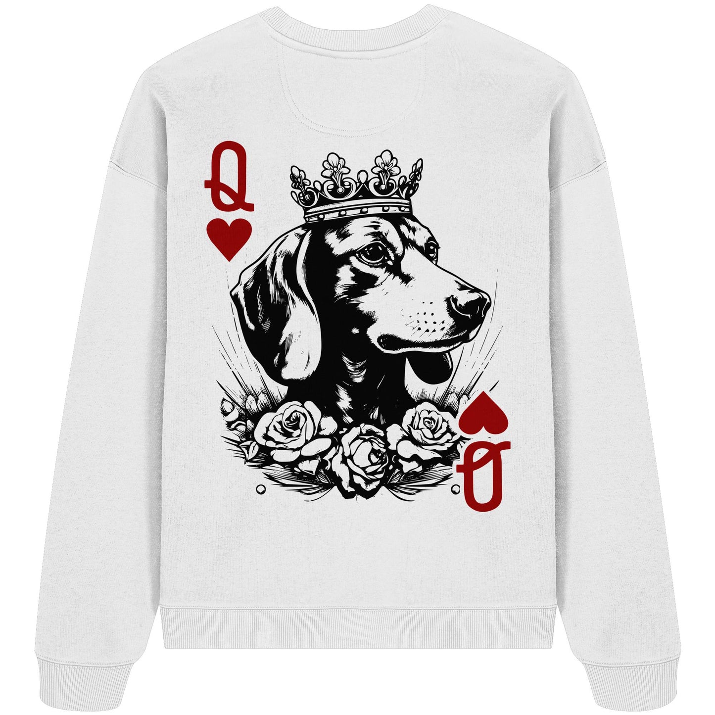 Herzkönigin Dackel - Organic Oversize Sweatshirt