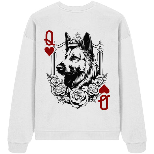 Herzkönigin Altdeutscher Schäferhund - Organic Oversize Sweatshirt