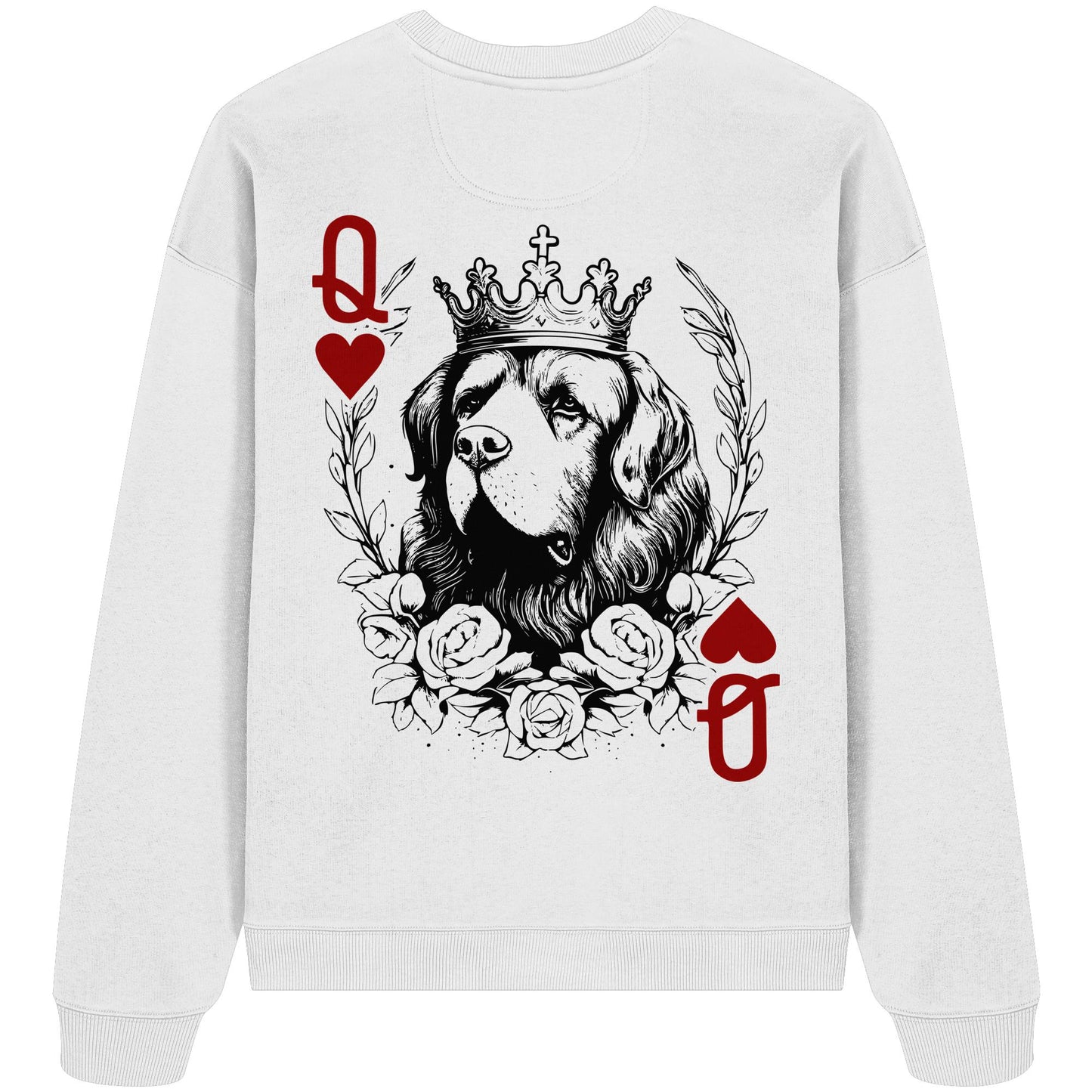 Herzkönigin Neufundländer - Organic Oversize Sweatshirt