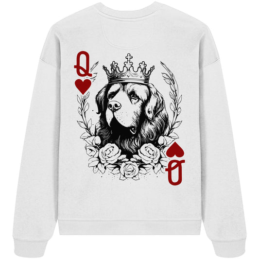 Herzkönigin Neufundländer - Organic Oversize Sweatshirt