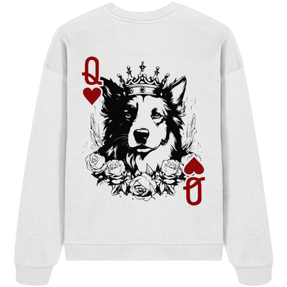 Herzkönigin Border Collie - Organic Oversize Sweatshirt