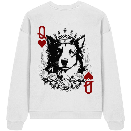 Herzkönigin Border Collie - Organic Oversize Sweatshirt