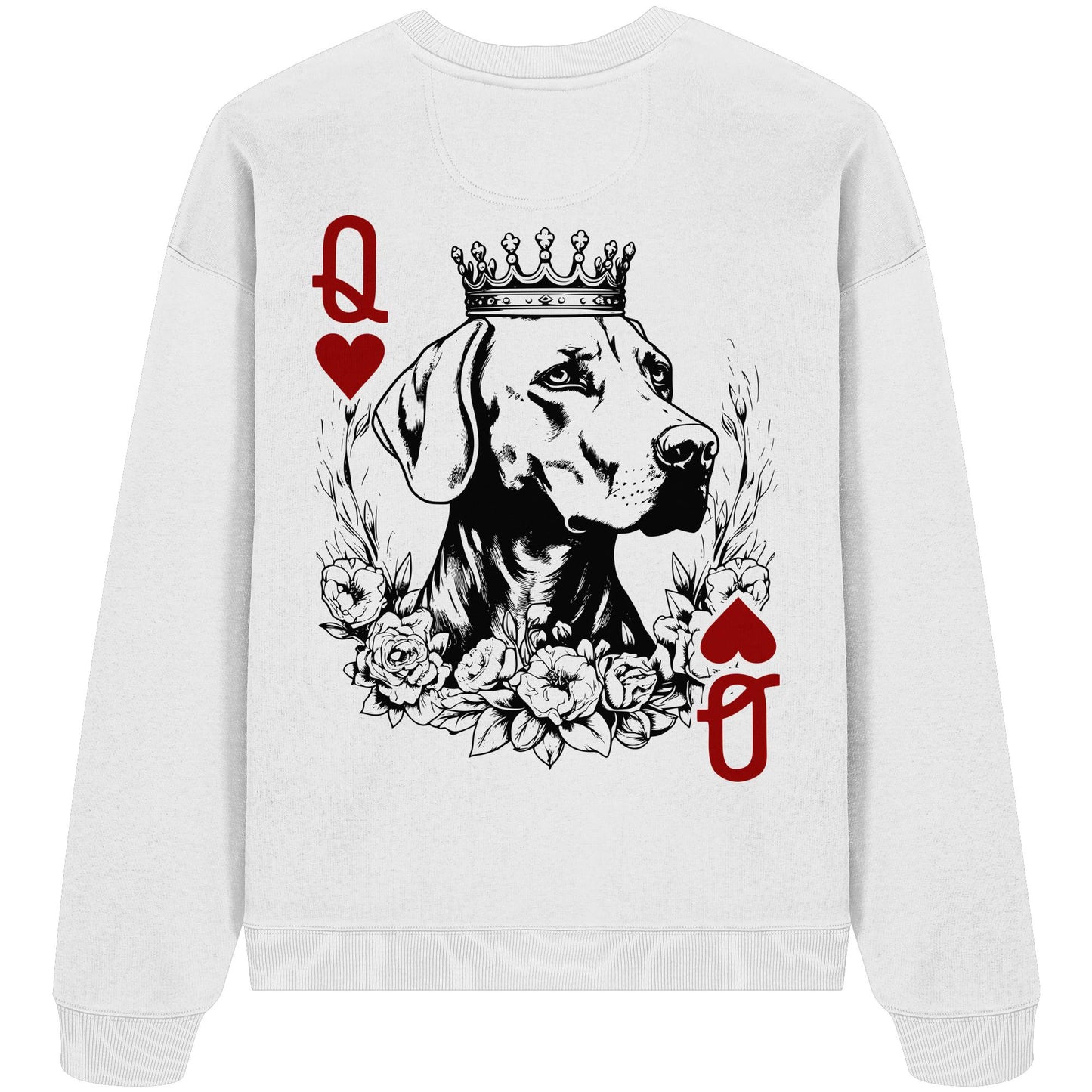 Herzkönigin Weimaraner - Organic Oversize Sweatshirt