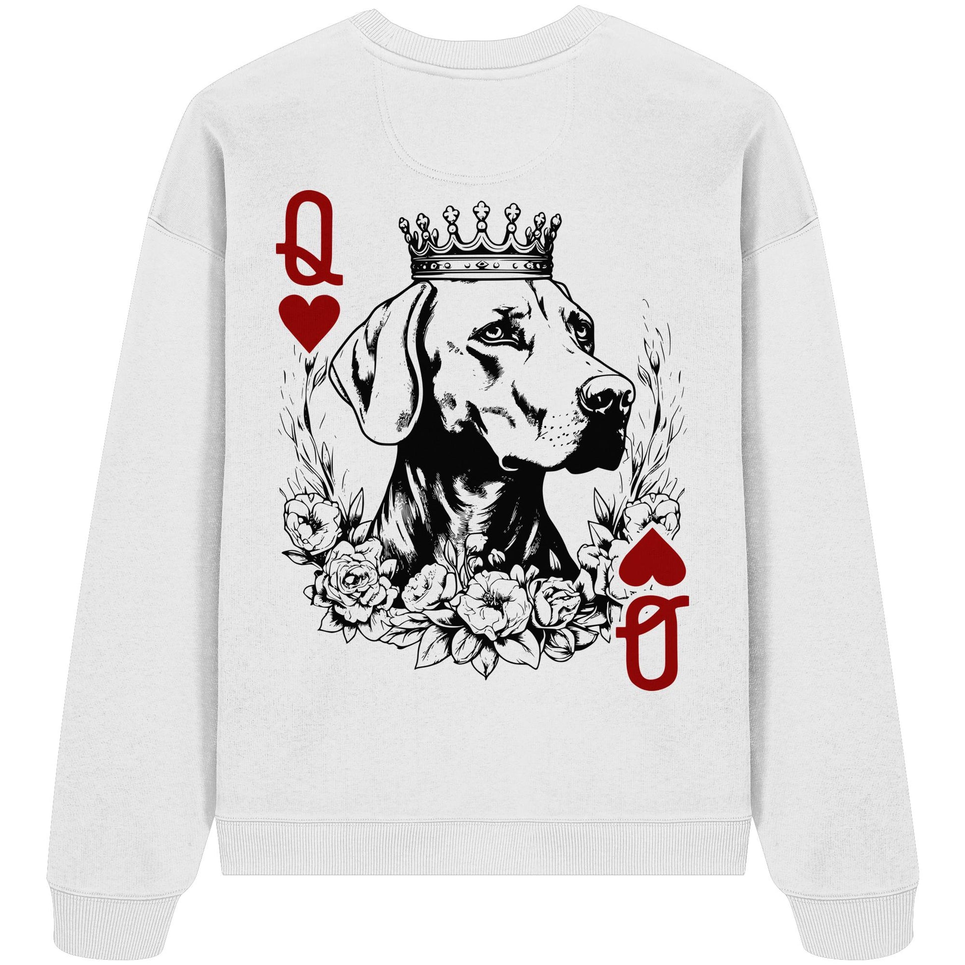 Herzkönigin Weimaraner - Organic Oversize Sweatshirt