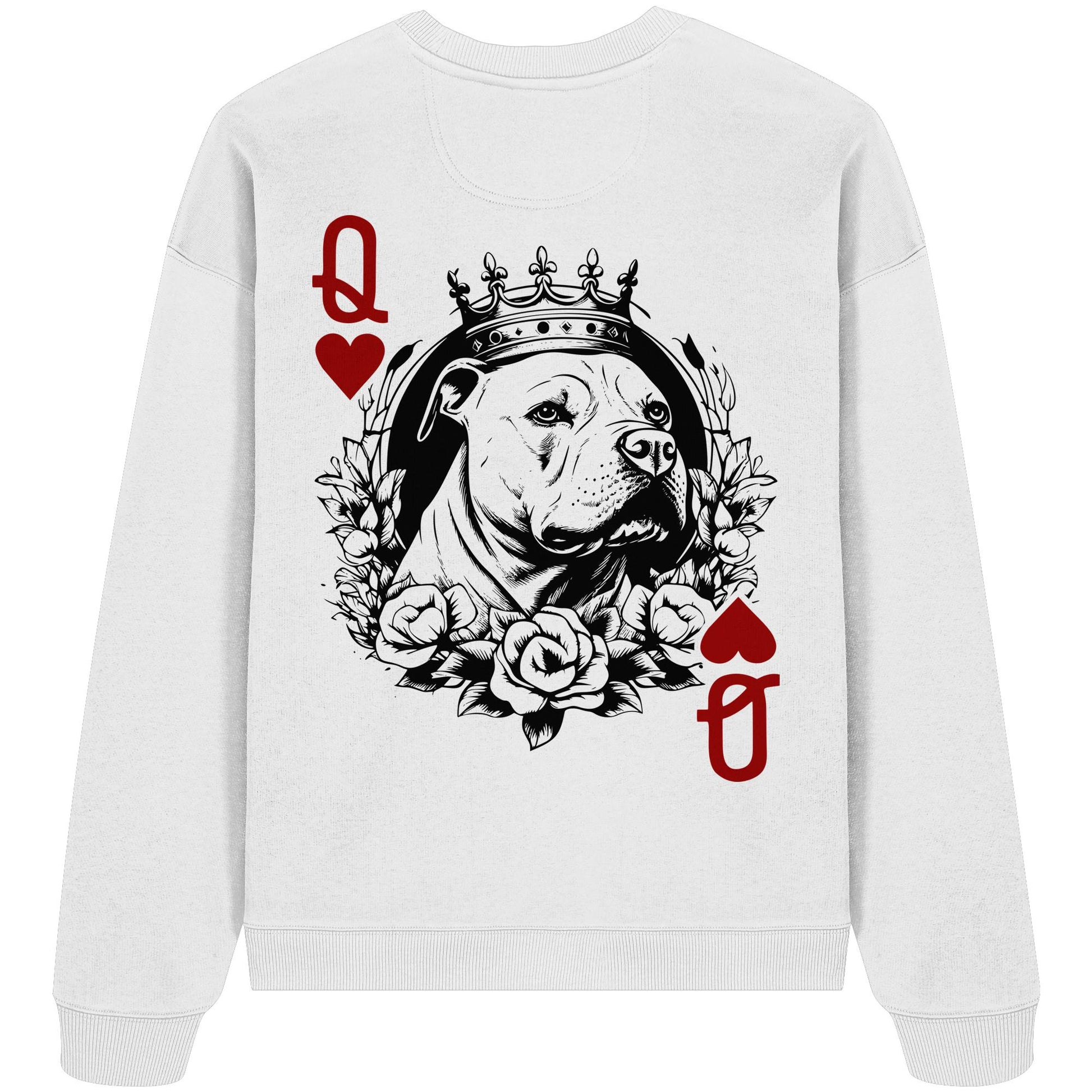 Herzkönigin Staffordshire Bullterrier - Organic Oversize Sweatshirt