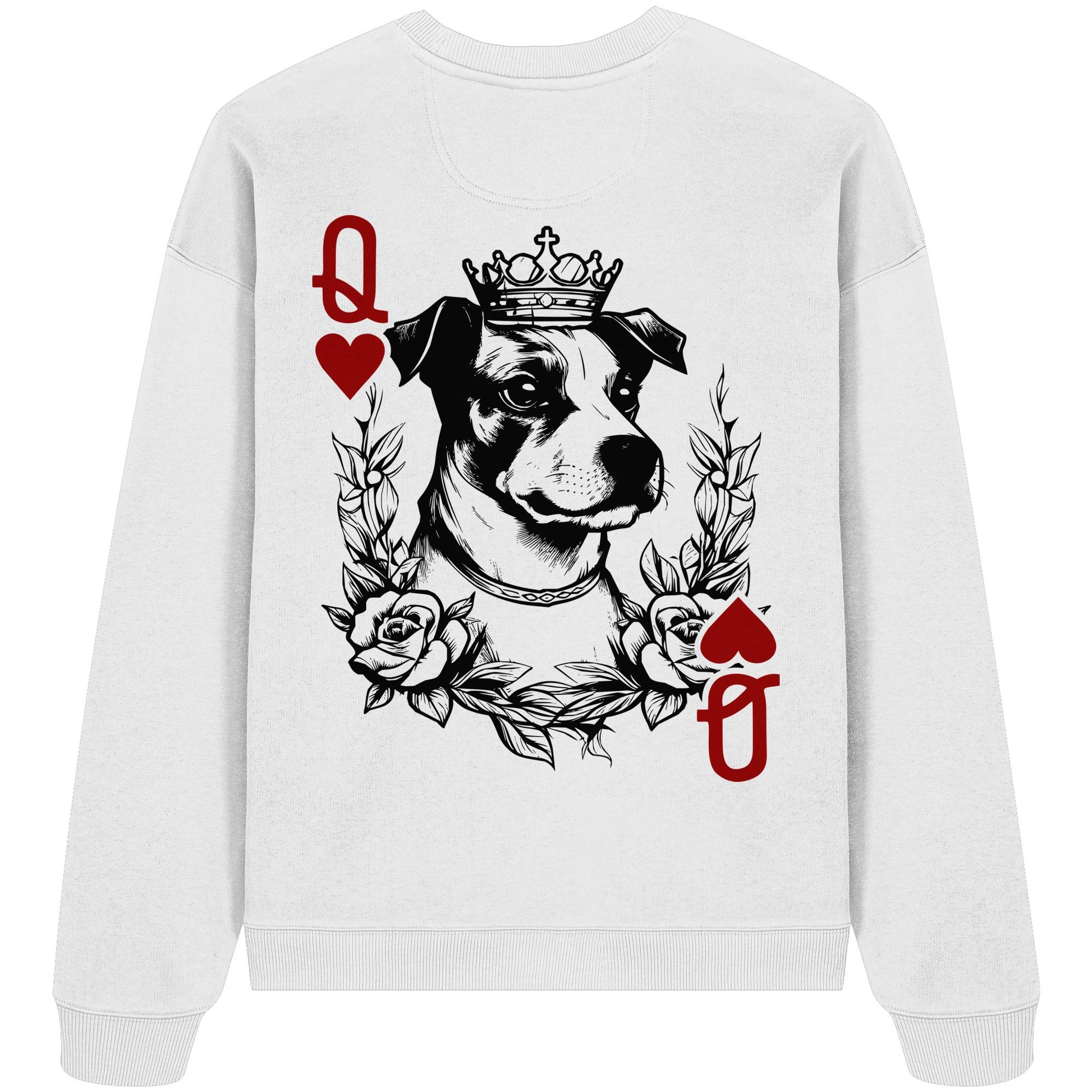 Herzkönigin Jack Russell - Organic Oversize Sweatshirt
