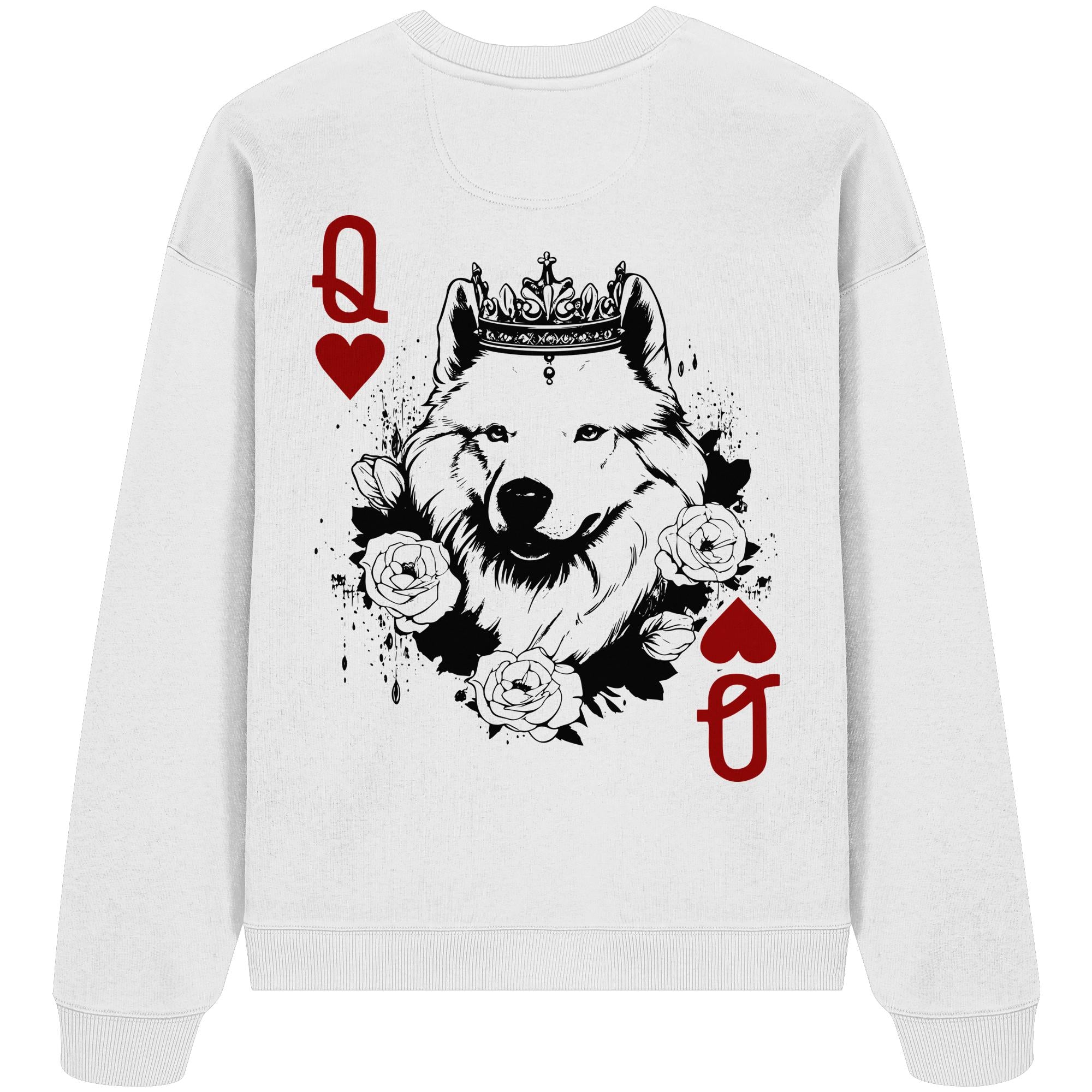 Herzkönigin Samojede - Organic Oversize Sweatshirt