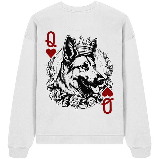 Herzkönigin Schäferhund - Organic Oversize Sweatshirt
