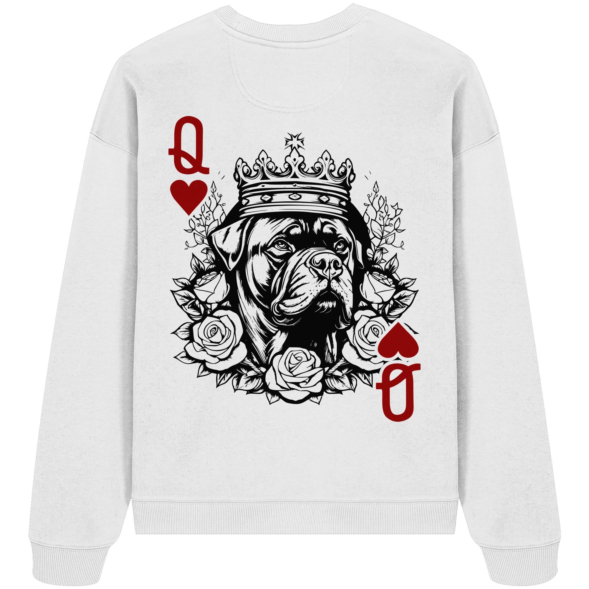 Herzkönigin Bordeauxdogge - Organic Oversize Sweatshirt