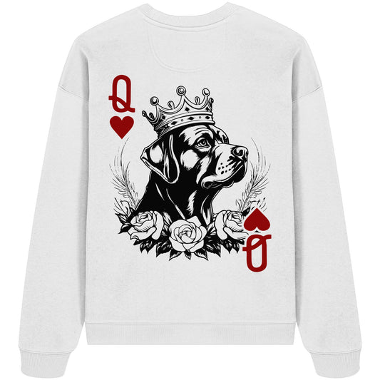 Herzkönigin Rottweiler - Organic Oversize Sweatshirt