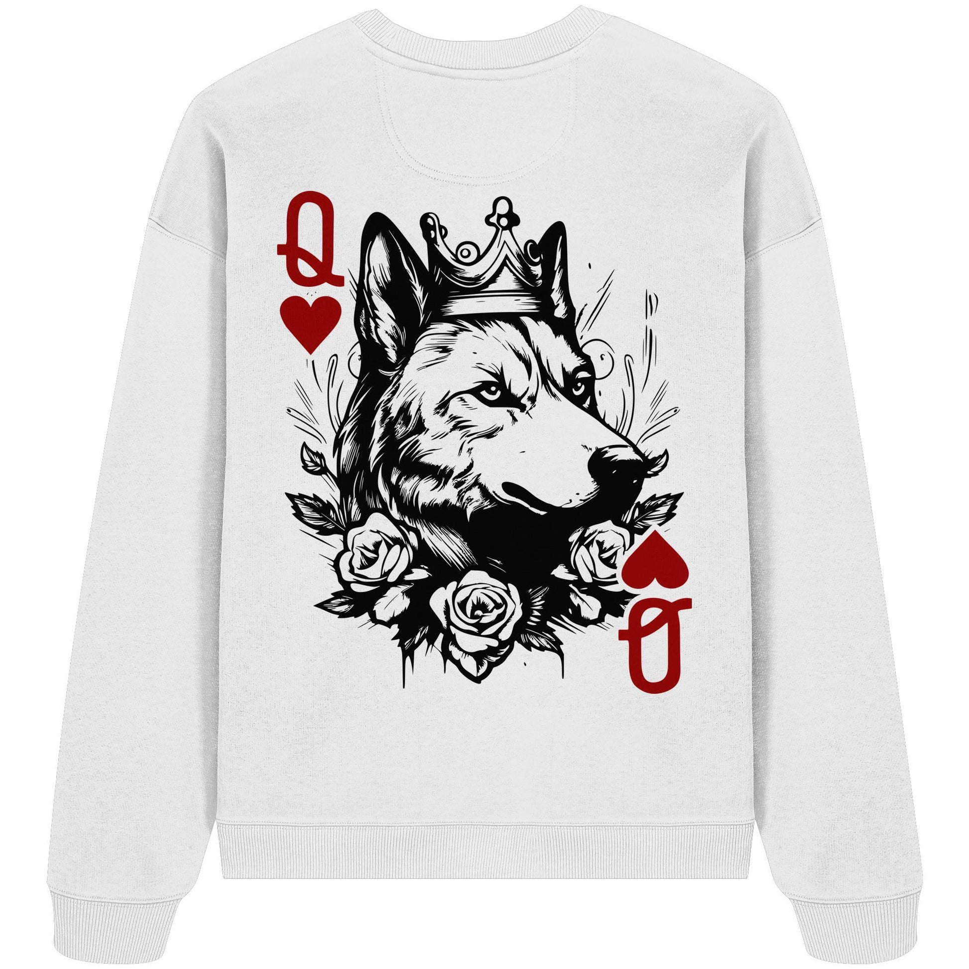 Herzkönigin Wolfhund - Organic Oversize Sweatshirt