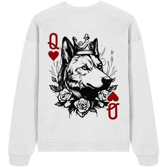 Herzkönigin Wolfhund - Organic Oversize Sweatshirt