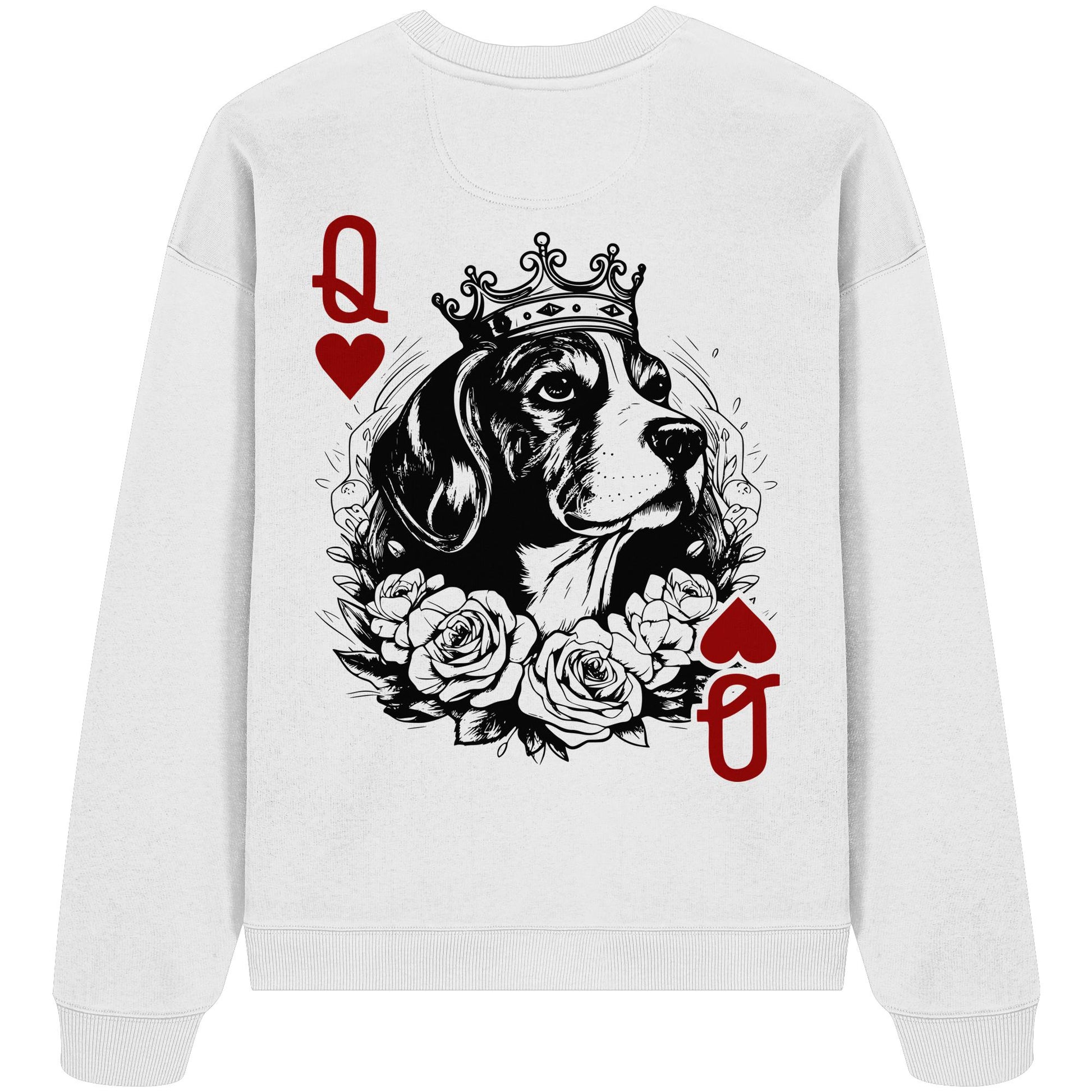 Herzkönigin Beagle - Organic Oversize Sweatshirt