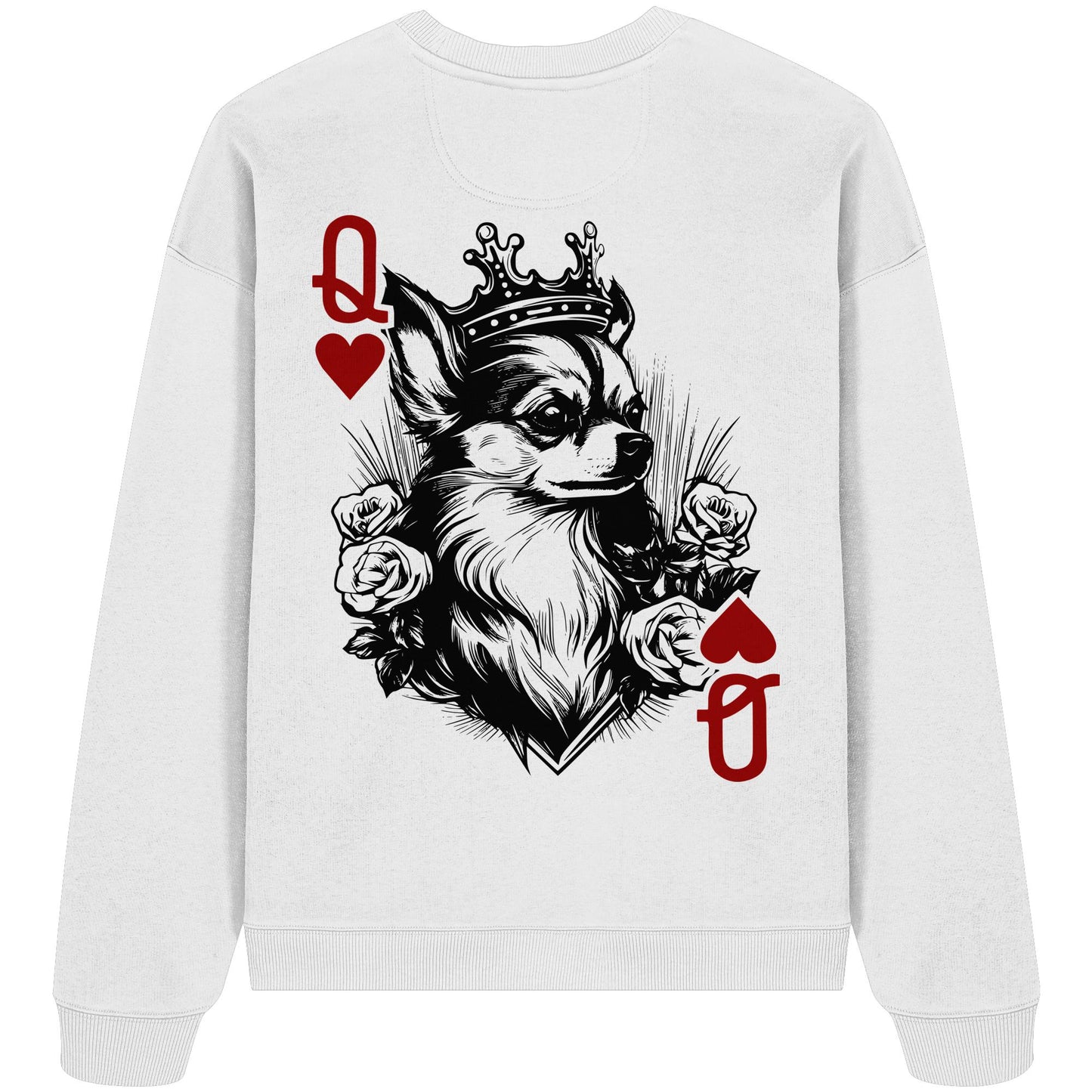 Herzkönigin Chihuahua - Organic Oversize Sweatshirt