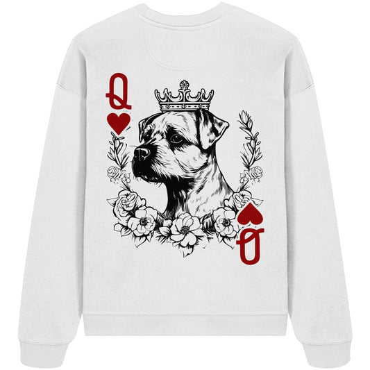 Herzkönigin Border Terrier - Organic Oversize Sweatshirt