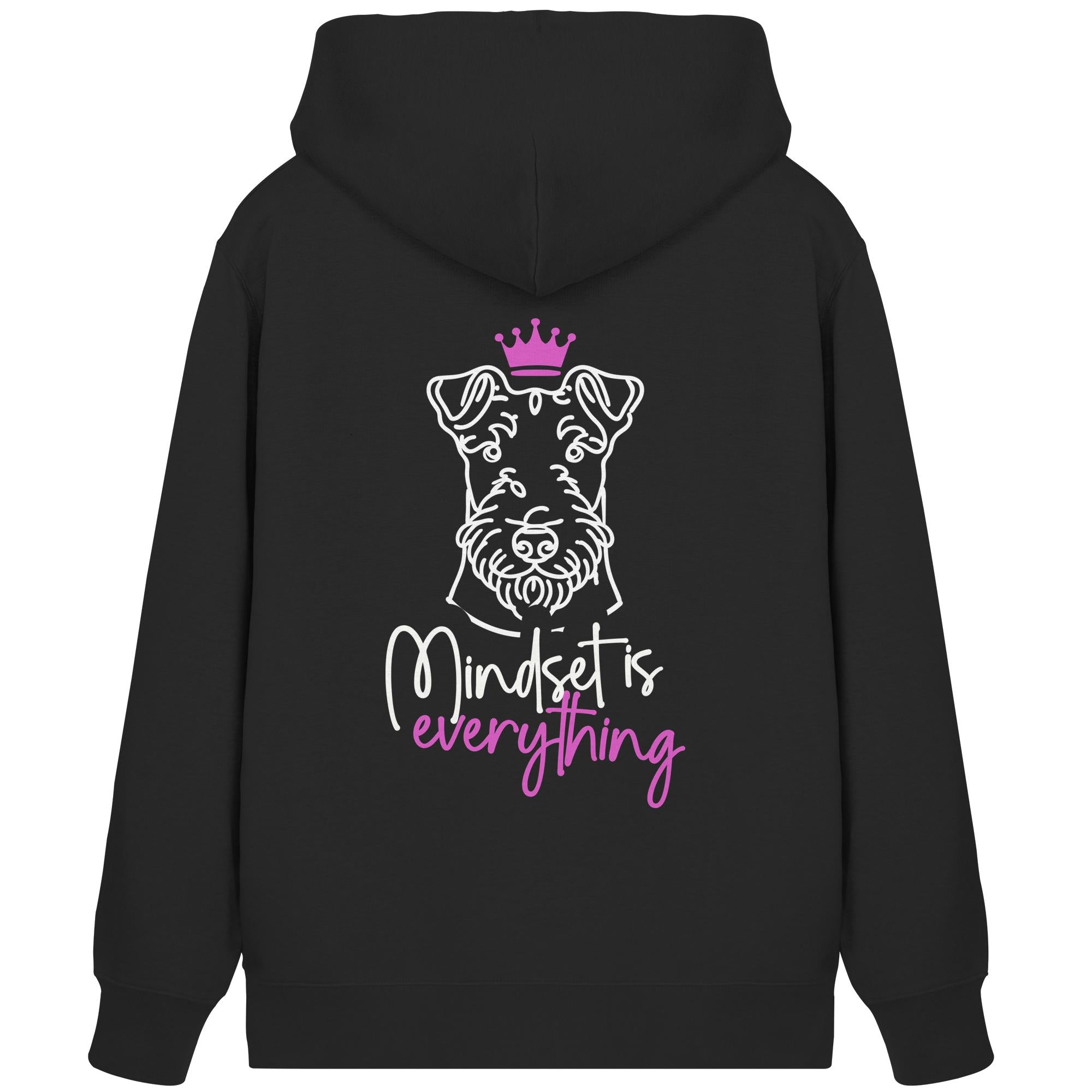 Airedale Terrier - Mindset is everything - Organic Zipper