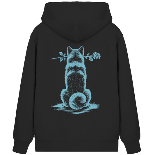 Silent Loyalty - Akita - Organic Zipper
