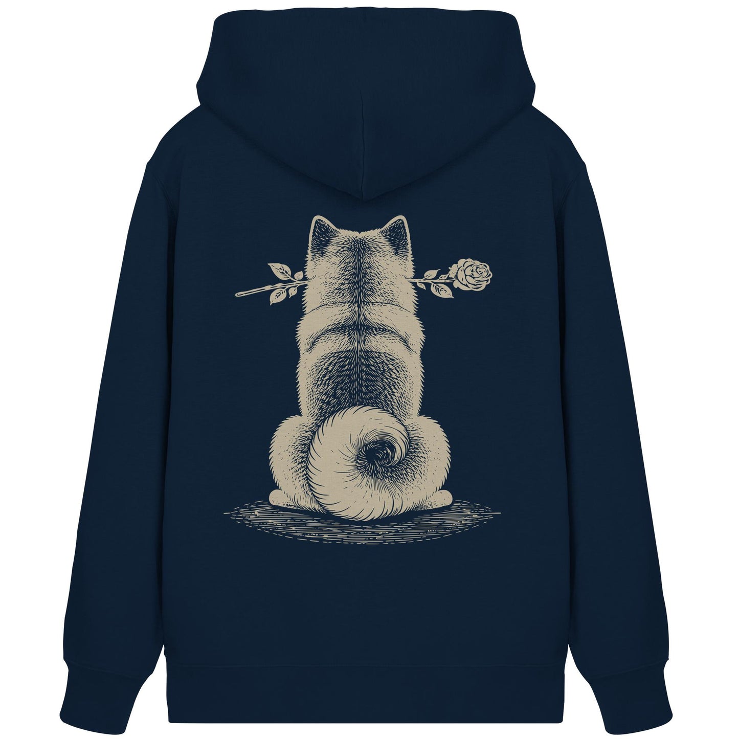 Silent Loyalty - American Akita - Organic Zipper