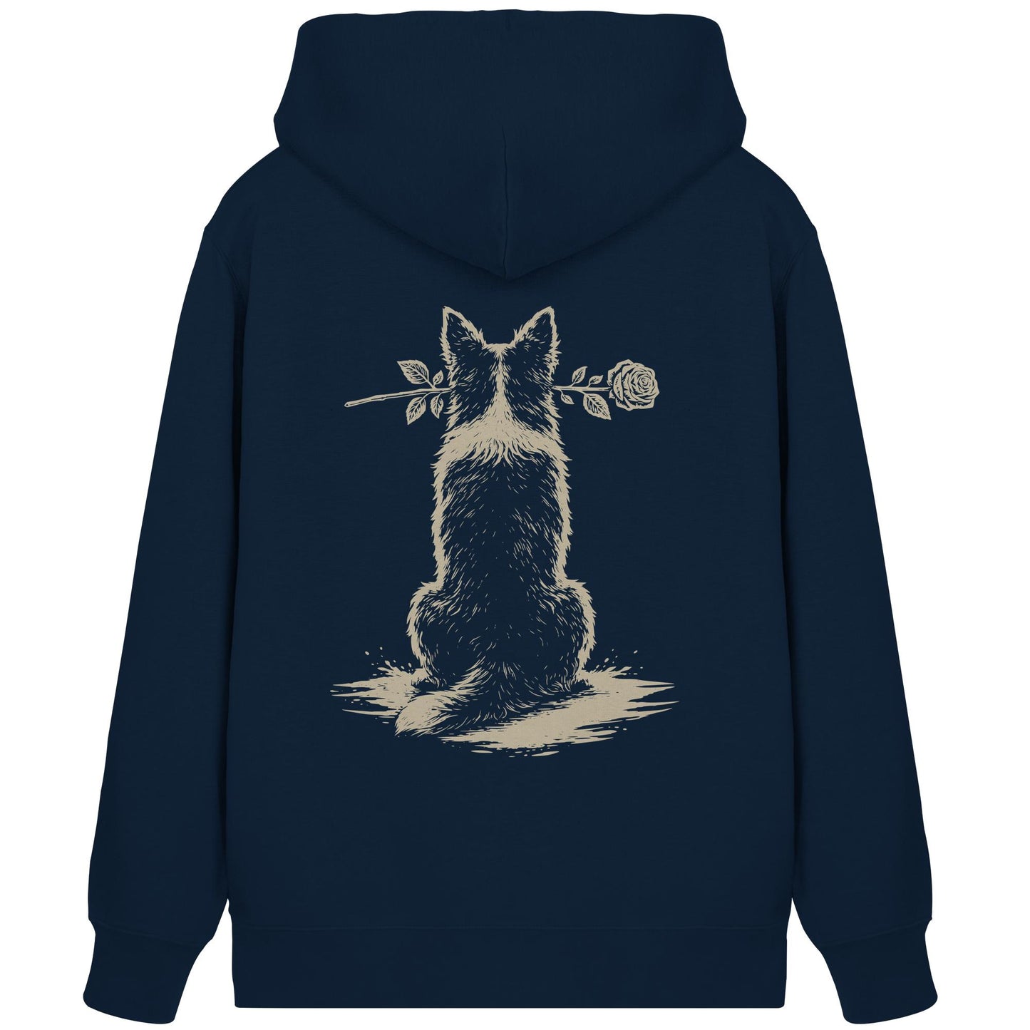Silent Loyalty - Border Collie (Stehohren) - Organic Zipper
