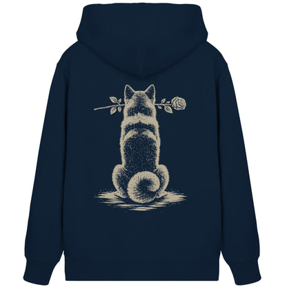 Silent Loyalty - Akita - Organic Zipper