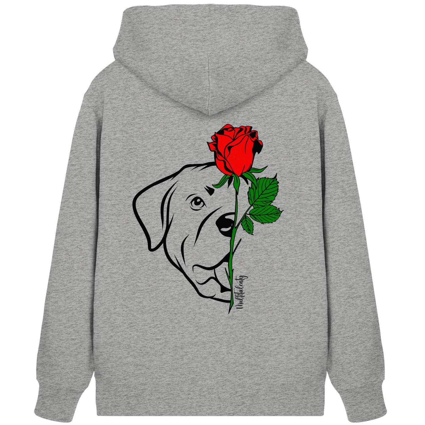 Tattoo Rose - Rottweiler - Organic Zipper