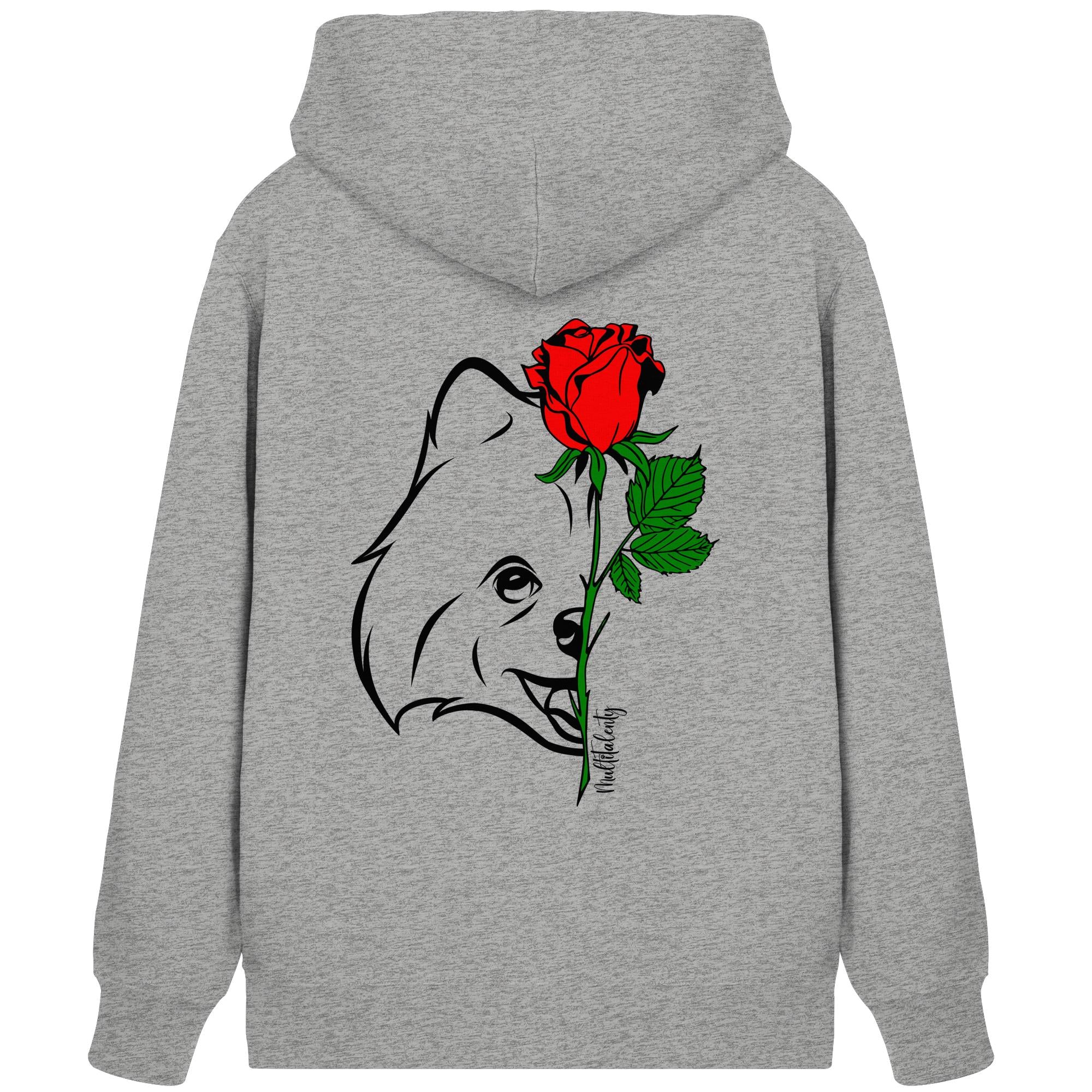 Tattoo Rose - Pomeranian - Organic Zipper