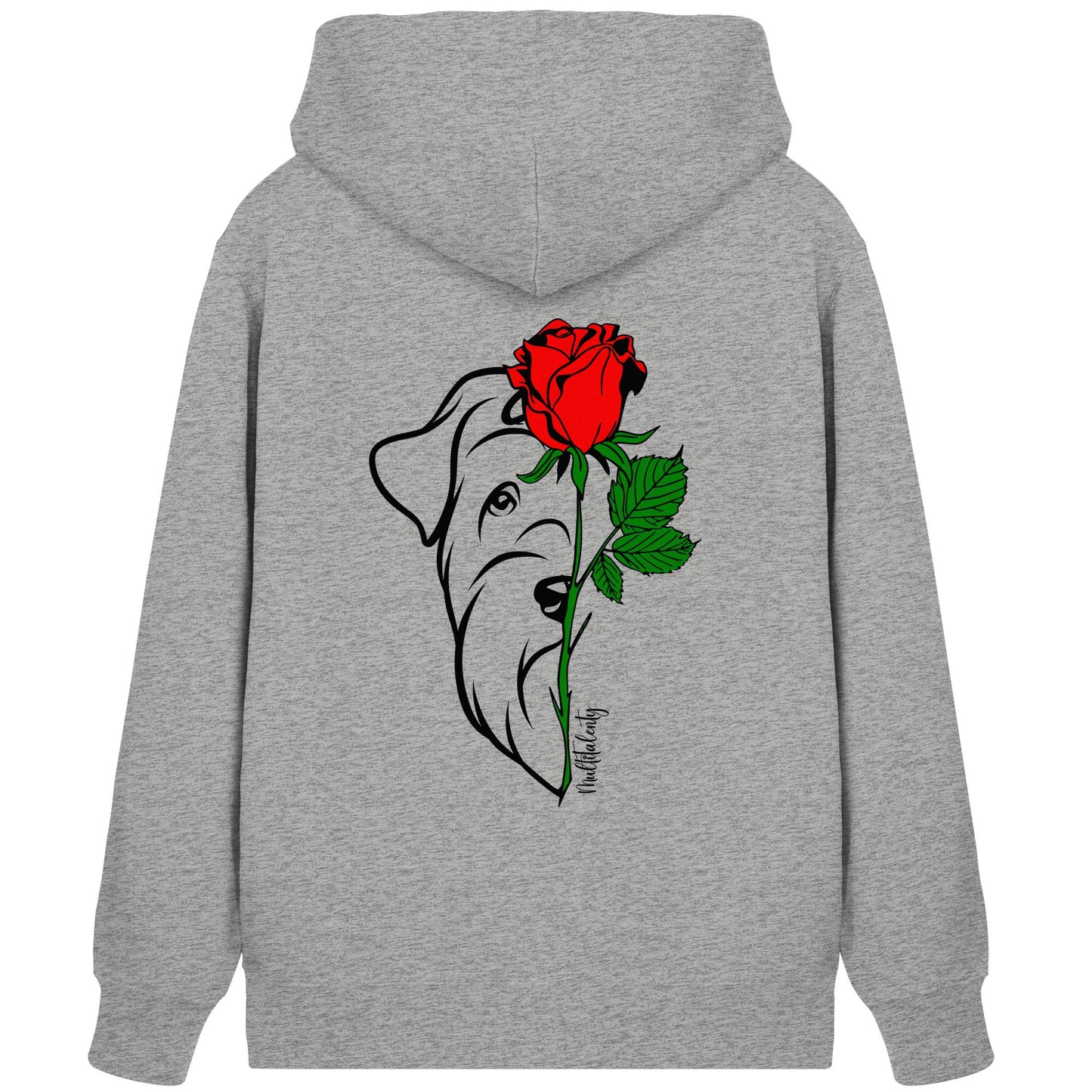 Tattoo Rose - Schnauzer - Organic Zipper