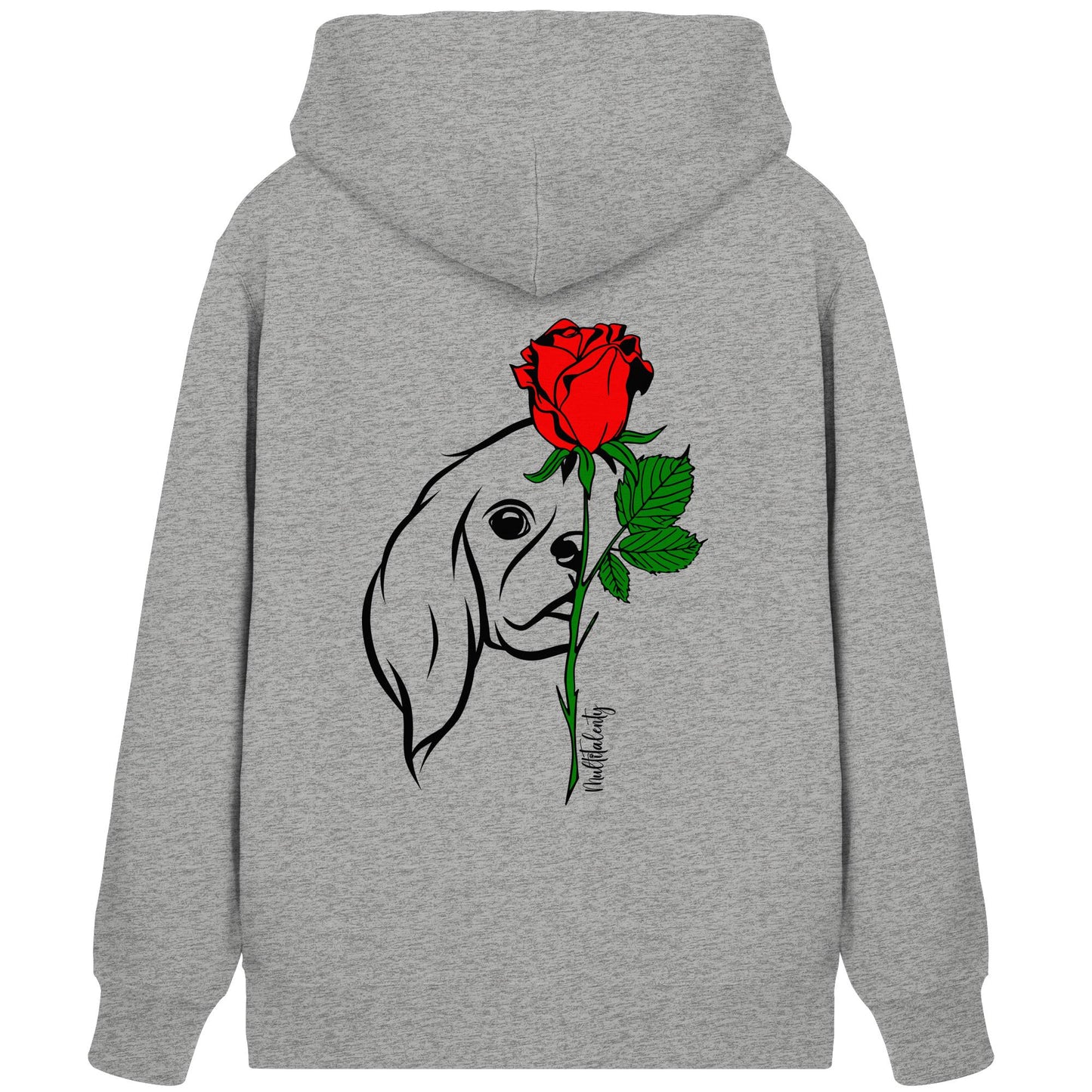 Tattoo Rose - Cavalier King Charles Spaniel - Organic Zipper