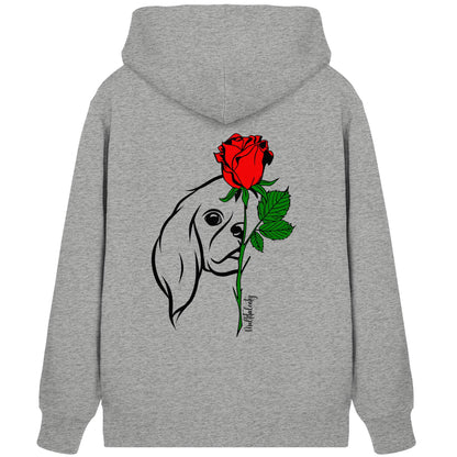 Tattoo Rose - Cavalier King Charles Spaniel - Organic Zipper