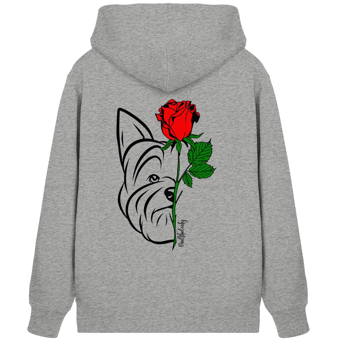 Tattoo Rose - Yorkshire Terrier - Organic Zipper