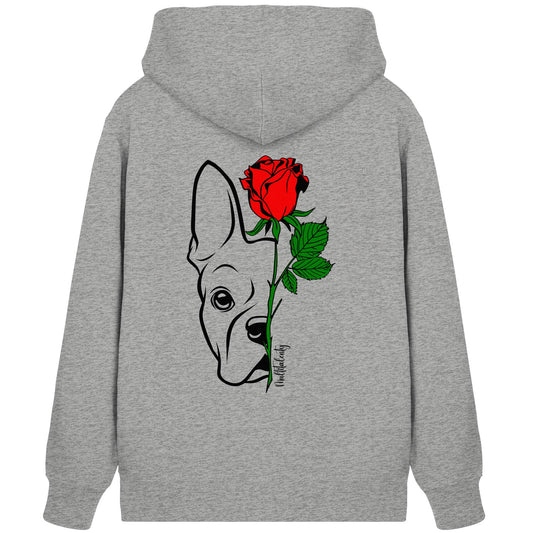 Tattoo Rose - Boston Terrier - Organic Zipper