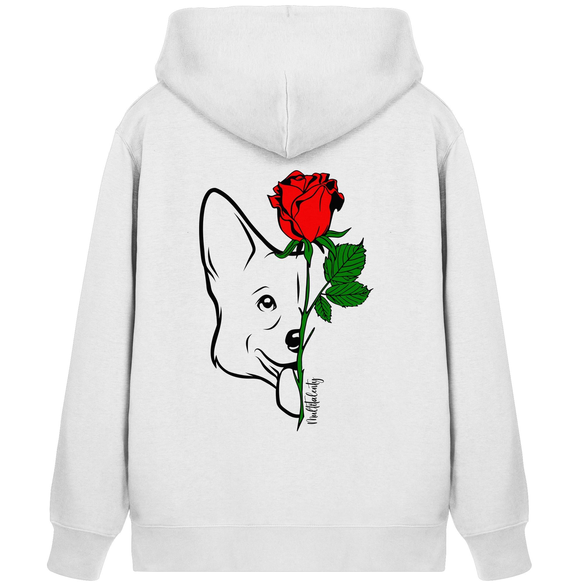 Tattoo Rose - Corgi - Organic Zipper