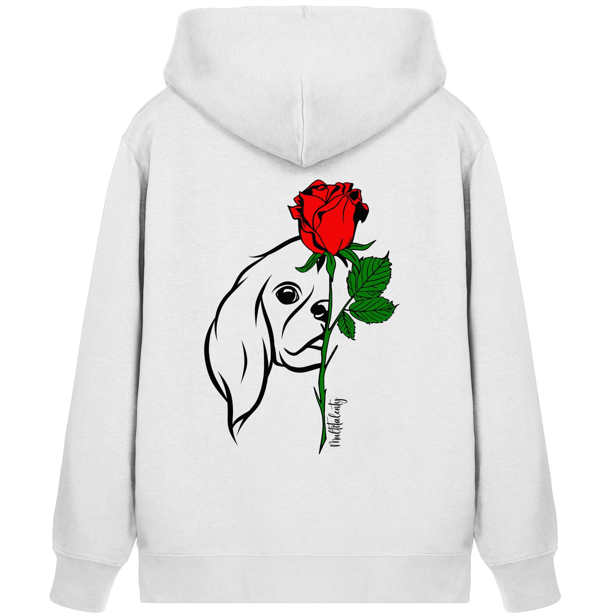 Tattoo Rose - Cavalier King Charles Spaniel - Organic Zipper