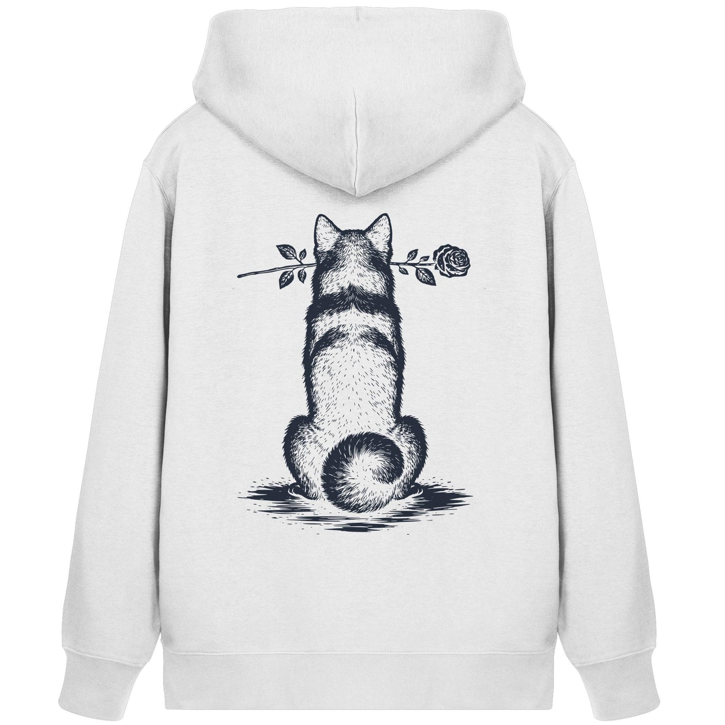 Silent Loyalty - Akita - Organic Zipper