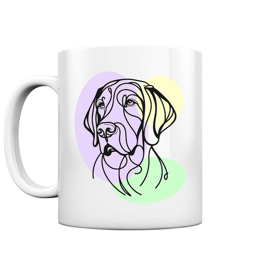 Line Art - Süßer Deutsch Kurzhaar - Tasse glossy