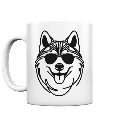 Line Art - Cooler Husky - Tasse glossy