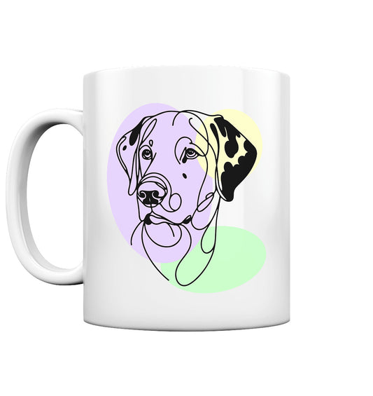 Line Art - Süßer Dalmatiner - Tasse glossy